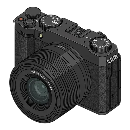富士フイルム X-M5のピクセルアート