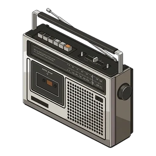 Goldstar Cassette Recorder pixel art