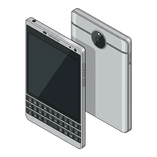 BlackBerry ブラックベリー Passport Silver エディションのピクセルアート