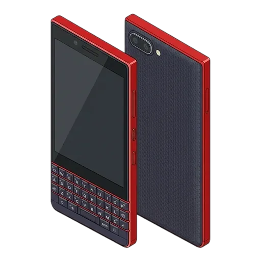 BlackBerry KEY2 LE pixel art