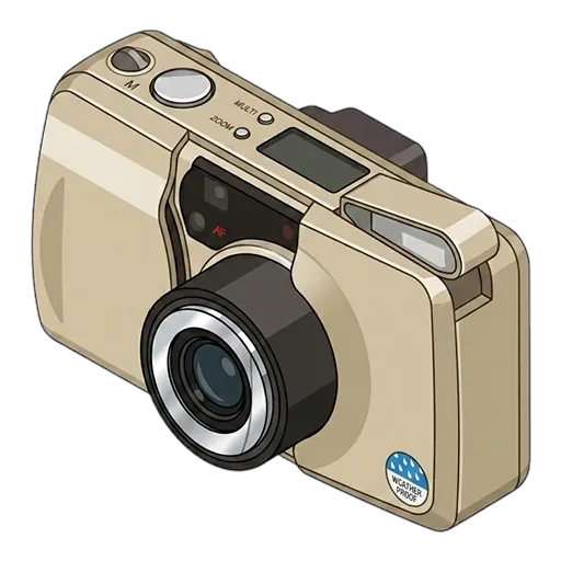 Olympus mju Zoom 105 pixel art