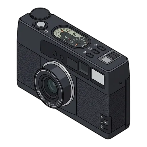 Nikon 28Ti pixel art