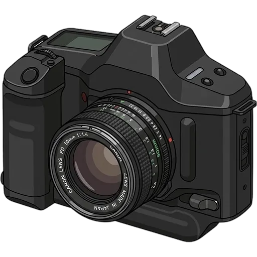 キヤノン T90のピクセルアート