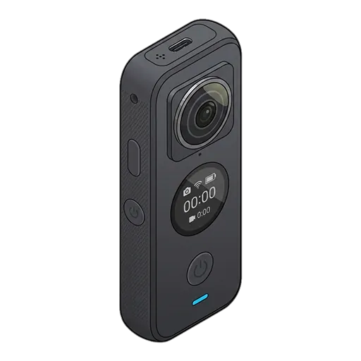 인스타360 원 X2 픽셀아트