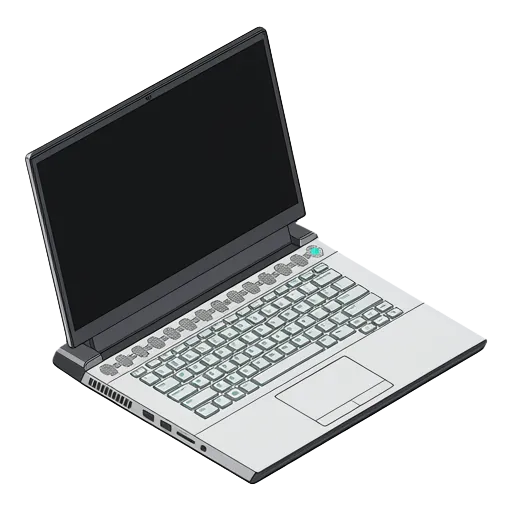 Alienware m15 R2 pixel art