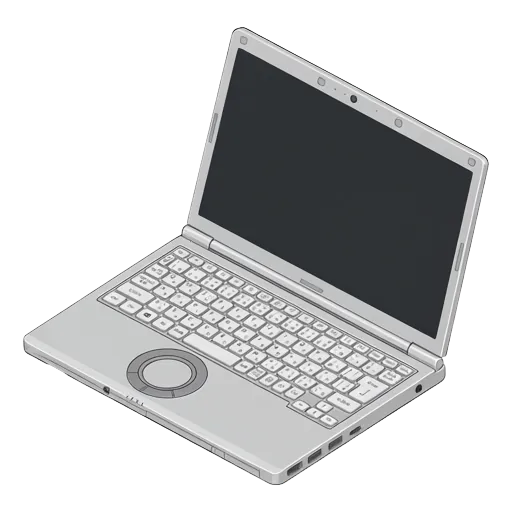 Panasonic Let's note SV8 pixel art