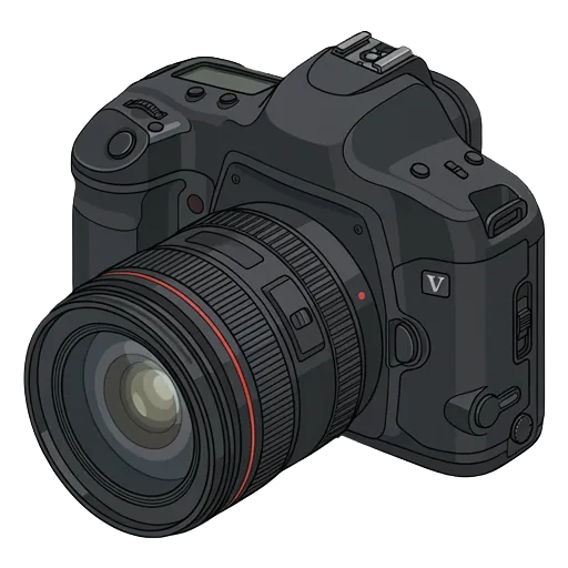 Canon EOS-1V pixel art
