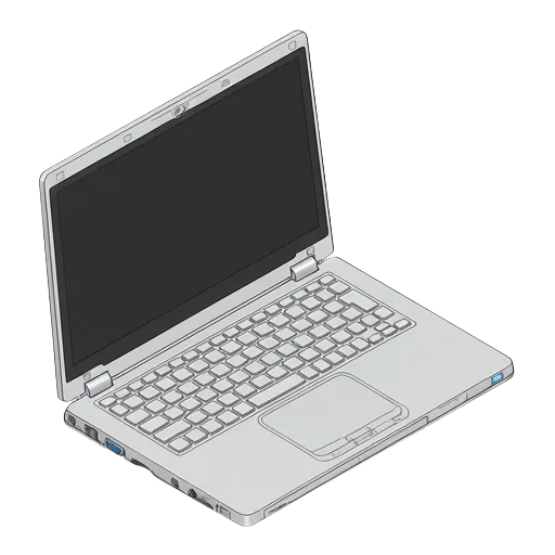 パナソニック Let's note CF-AX2のピクセルアート