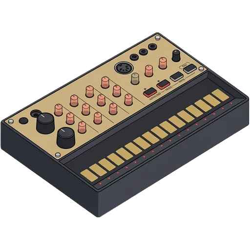 Korg コルグ volca keysのピクセルアート