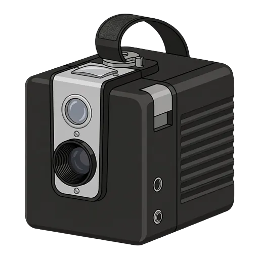 Kodak Brownie Hawkeye pixel art