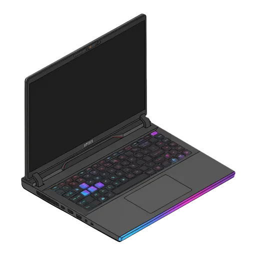MSI 레이더 16 HX AI 픽셀아트