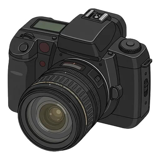 Canon EOS 5 QD pixel art