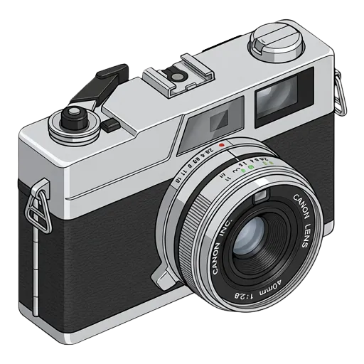 キヤノン Canonet 28のピクセルアート