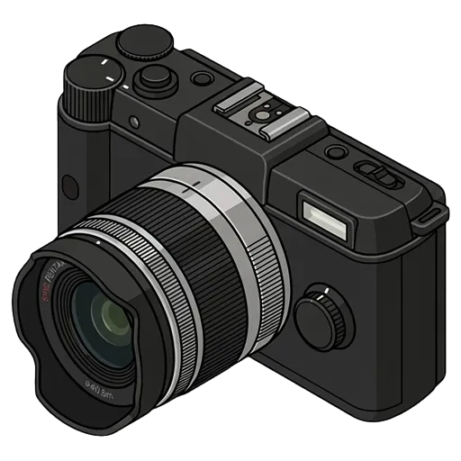 펜탁스 Q 블랙 픽셀아트