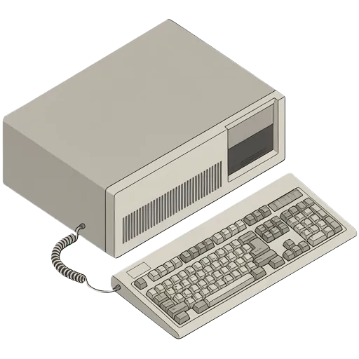 IBM PC/AT 5170 pixel art