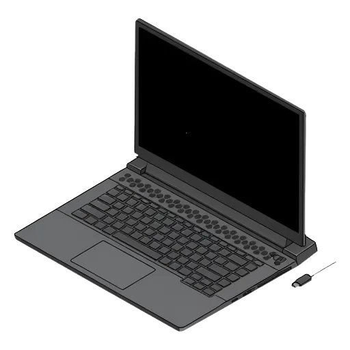 Alienware m17 R2 pixel art