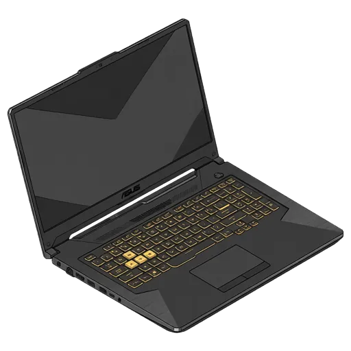 ASUS TUF Gaming F17のピクセルアート