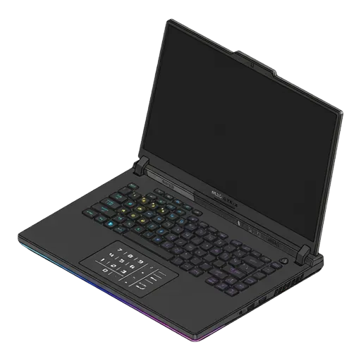 ASUS ROG Strix Scar 16（2023）のピクセルアート