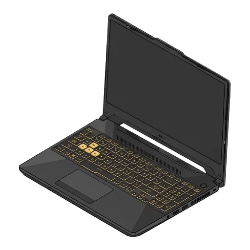 ASUS TUF Gaming F15 (2022)のピクセルアート