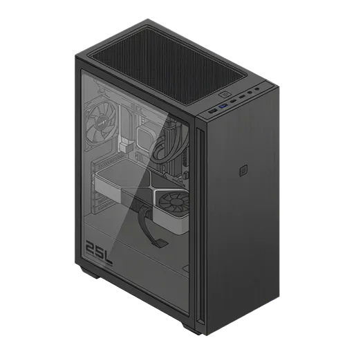 HP 오멘 25L (2022) 픽셀아트