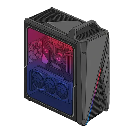 에이수스 ROG 스트릭스 GT35 픽셀아트