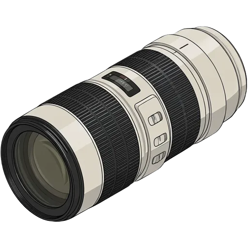 Canon EF 70-200mm f/2.8L IS II USM pixel art