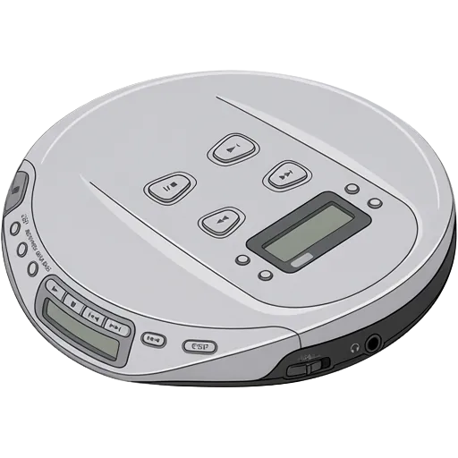 ソニー ディスクマン D-E500のピクセルアート