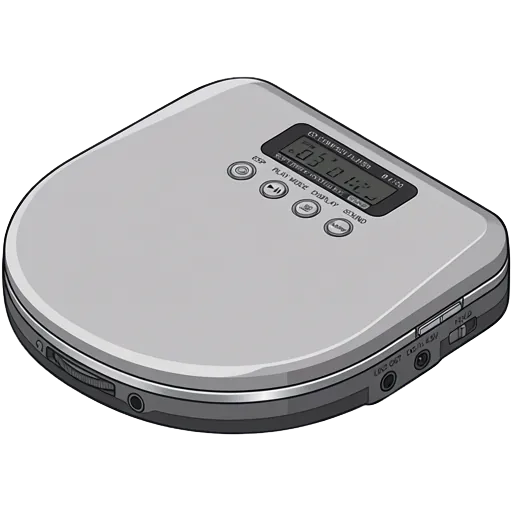 ソニー ディスクマン D-E700のピクセルアート