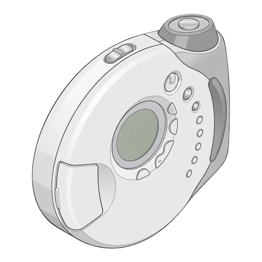 ソニー ディスクマン D-NS921Fのピクセルアート