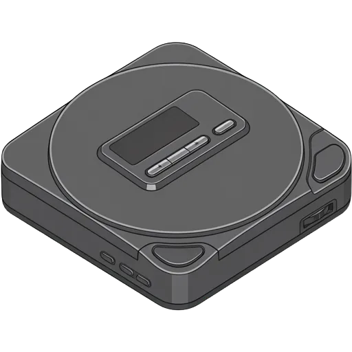 ソニー ディスクマン D-T100のピクセルアート