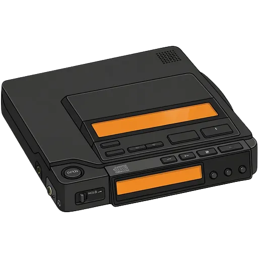 ソニー ディスクマン D-Z555のピクセルアート