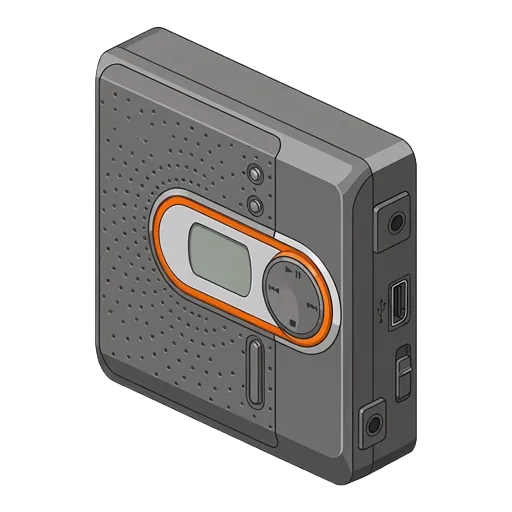 Sony MD Walkman MZ-DN430 pixel art