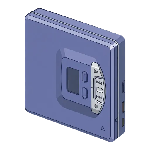 Sony MD Walkman MZ-E30 pixel art