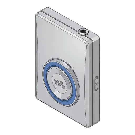 Sony MD Walkman MZ-E501 pixel art