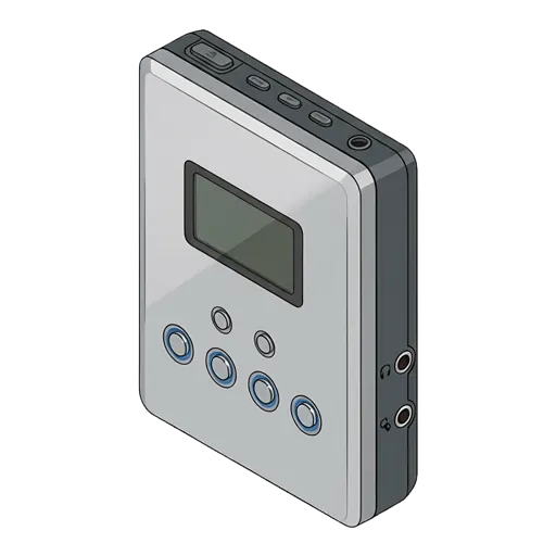 Sony MD Walkman MZ-E810SP pixel art