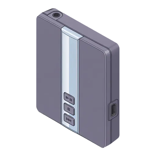 Sony MD Walkman MZ-EH70 pixel art