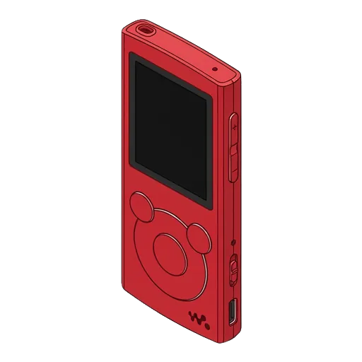 Sony Network Walkman NW-E063K pixel art