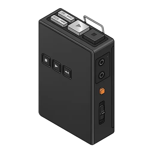 ソニー ウォークマン WM-3のピクセルアート