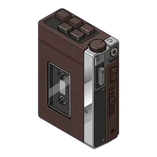 ソニー ウォークマン WM-1のピクセルアート