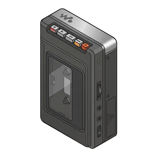 ソニー ウォークマン WM-5のピクセルアート