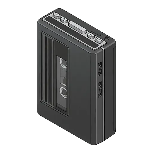 Sony Walkman WM-7 pixel art