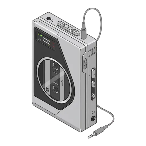 Sony Walkman WM-20 pixel art