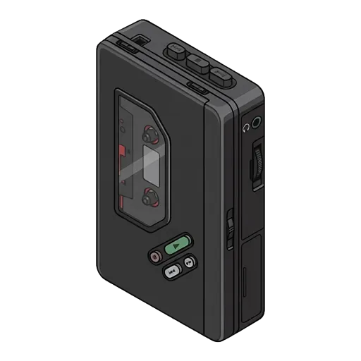 ソニー ウォークマン WM-36のピクセルアート