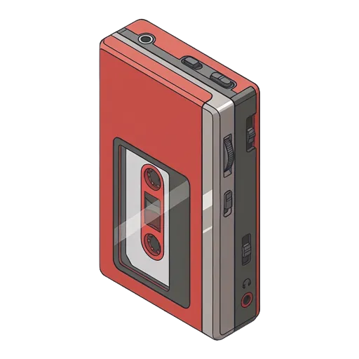 ソニー ウォークマン WM-51のピクセルアート