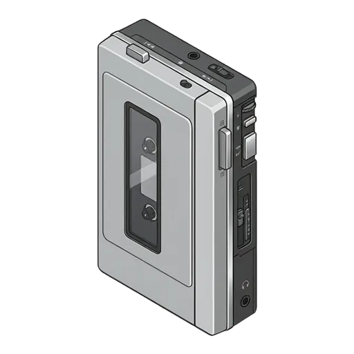 ソニー ウォークマン WM-104のピクセルアート