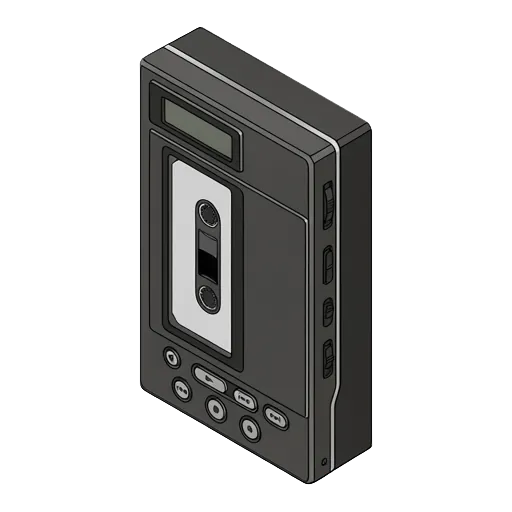 ソニー ウォークマン WM-607のピクセルアート