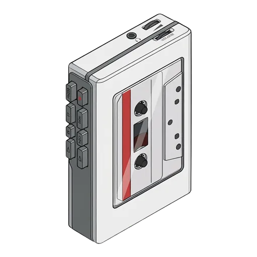 Sony Walkman WM-2051 pixel art