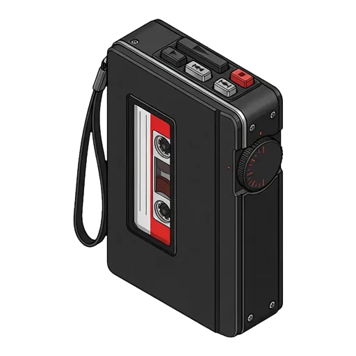 Sony Walkman WM-AF56 pixel art