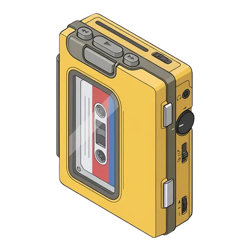 Sony Walkman WM-AF59 pixel art