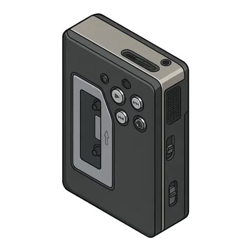 Sony Walkman WM-AF65 pixel art